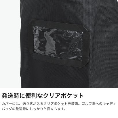 トラベルカバー メンズ レディース 9.5型収納可能 おしゃれ ゴルフバッグ キャディバッグカバー カバー ゴルフ用品 シグネチャー THMG6SKC （ブラック）｜詳細画像