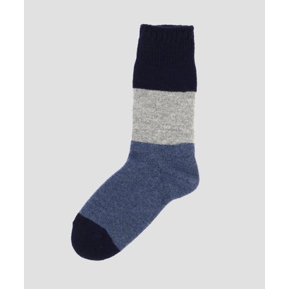 COLOUR BLOCK SOCK （BROWN）｜詳細画像