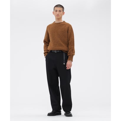 RUSTIC WOOL KNITWEAR （DARK CHARCOAL4）｜詳細画像