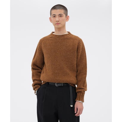 RUSTIC WOOL KNITWEAR （BROWN）｜詳細画像