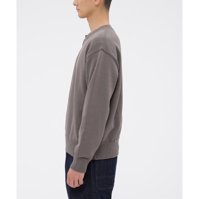 DENSE ECO PLATED COTTON KNITWEAR （BLACK）｜詳細画像