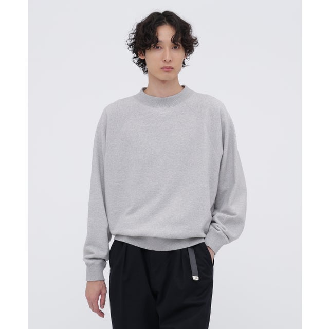 UPCYCLED LOOPBACK JERSEY TOP （GREY）