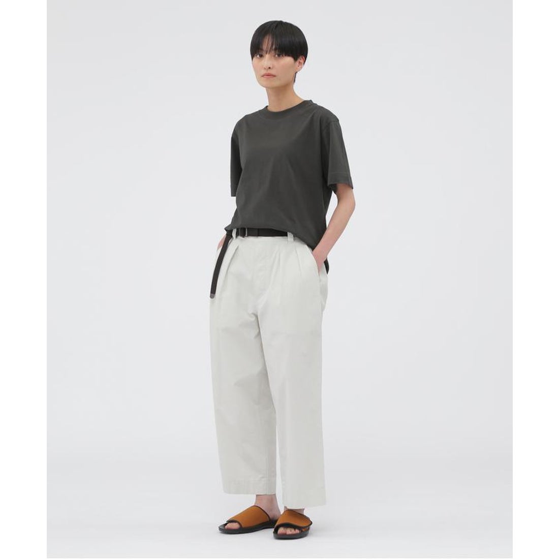 エムエイチエル MHL. FINE COTTON JERSEY （CHARCOAL3 