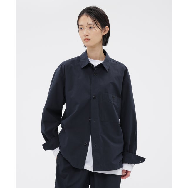 TOUGH COTTON SHIRTING POPLIN SHIRT （DARK NAVY1）