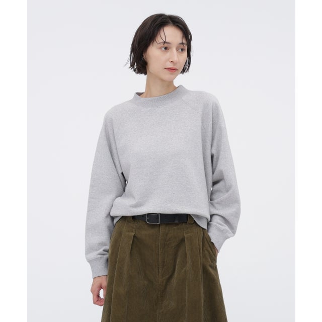 UPCYCLED LOOPBACK JERSEY TOP （GREY）