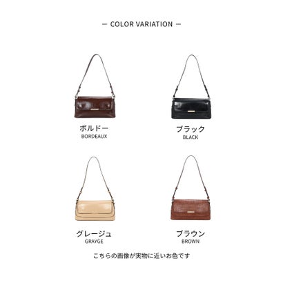 【シーズンレス/コンパクト/軽量】横長ショルダーバッグ （ブラウン）｜詳細画像