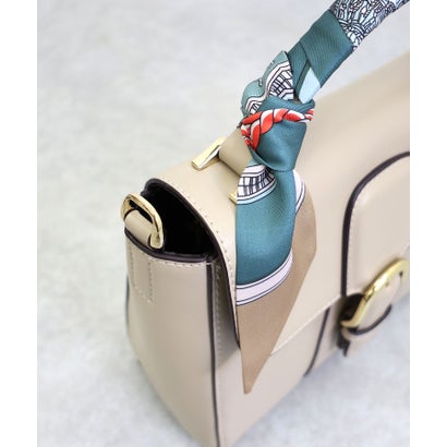 スカーフ付き2wayハンドバッグ （ブラウン）｜詳細画像