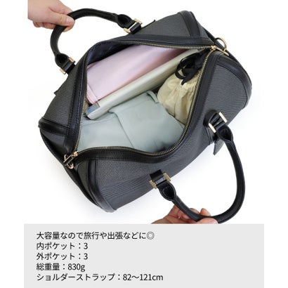 【人気・再販】2wayトラベルボストンバッグ （その他ブラック）｜詳細画像