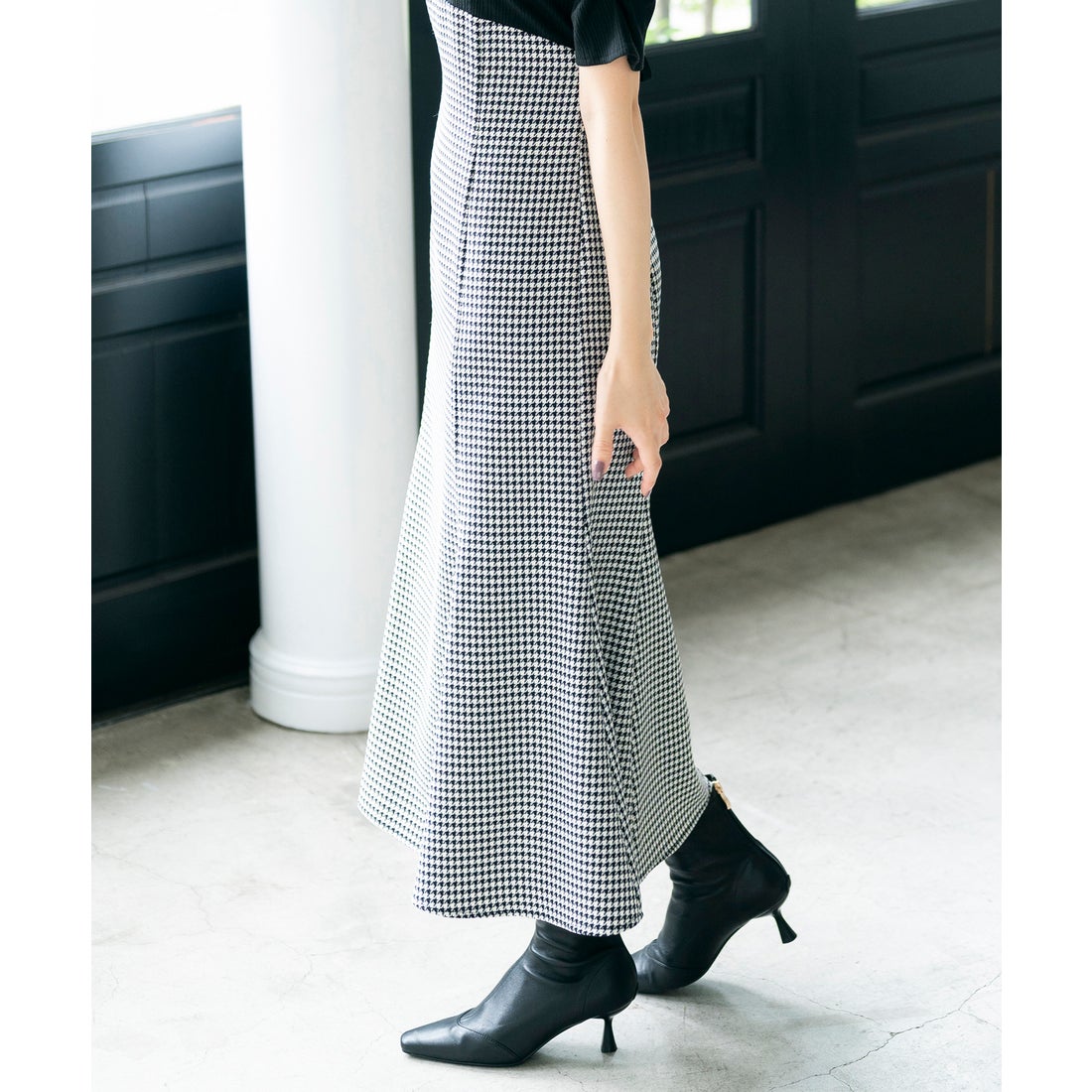 ミッシュマッシュ MISCH MASCH ギャザースリーブドッキングワンピース/MM327419 （BLACK） - ファッション通販 ...