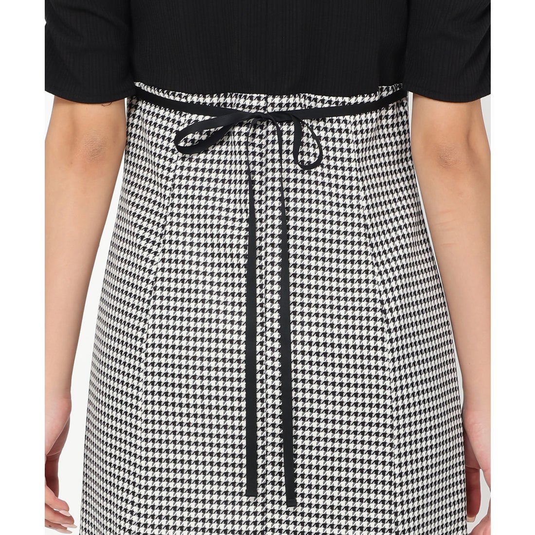 ミッシュマッシュ MISCH MASCH ギャザースリーブドッキングワンピース/MM327419 （BLACK） - ファッション通販 ...
