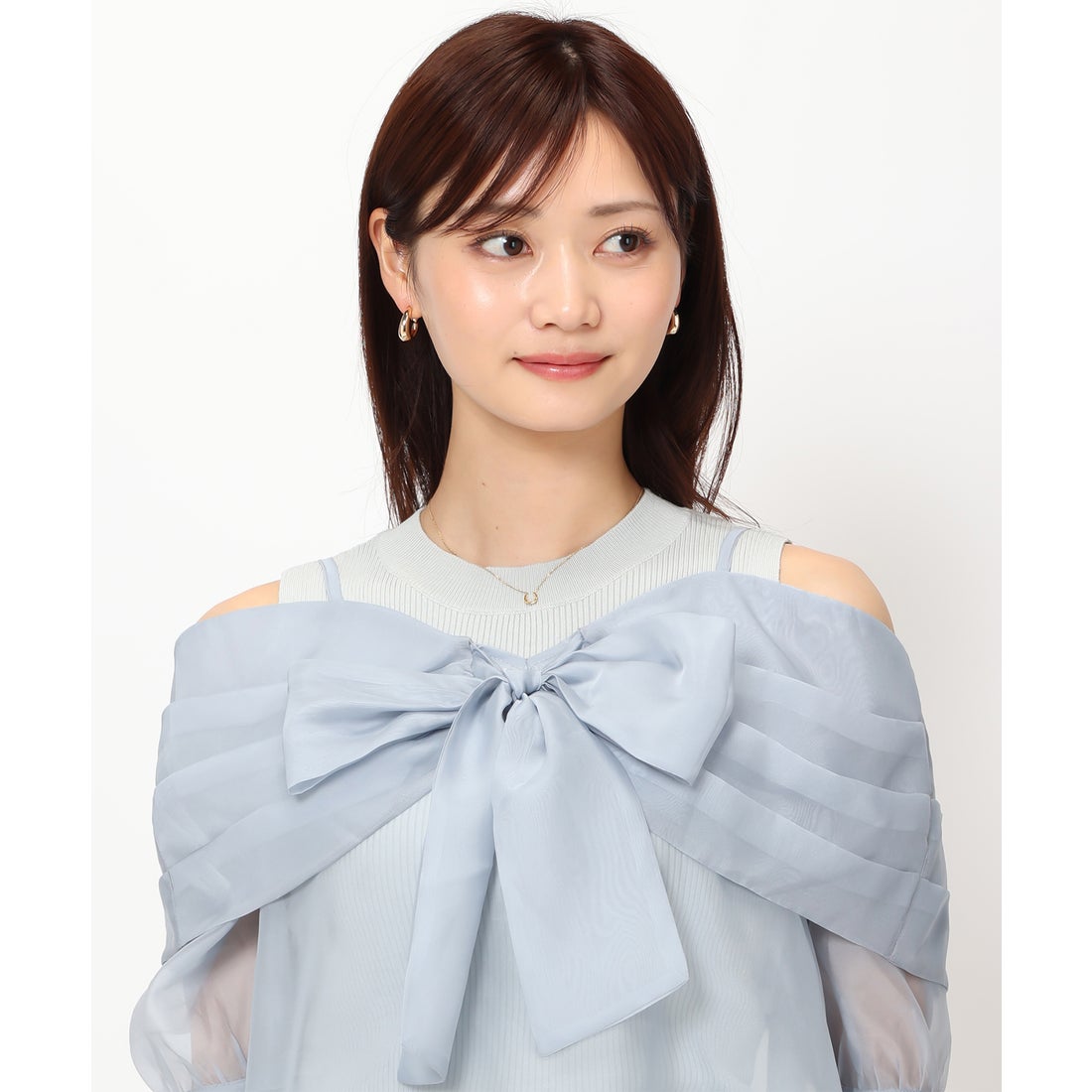 ミッシュマッシュ MISCH MASCH 【2024春夏新作】リボンブラウスキャミ 