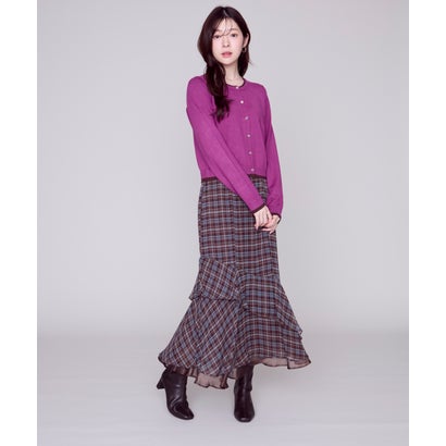 ミッシュマッシュ MISCH MASCH 2026秋冬新作 ベーシックレイヤードカーディガン MM638406 （PURPLE）｜詳細画像