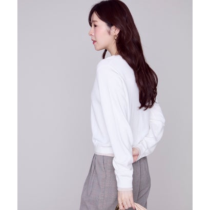 ミッシュマッシュ MISCH MASCH 2026秋冬新作 ベーシックレイヤードカーディガン MM638406 （WHITE）｜詳細画像