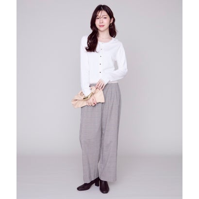 ミッシュマッシュ MISCH MASCH 2026秋冬新作 ベーシックレイヤードカーディガン MM638406 （WHITE）｜詳細画像