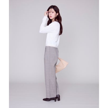 ミッシュマッシュ MISCH MASCH 2026秋冬新作 ベーシックレイヤードカーディガン MM638406 （WHITE）｜詳細画像