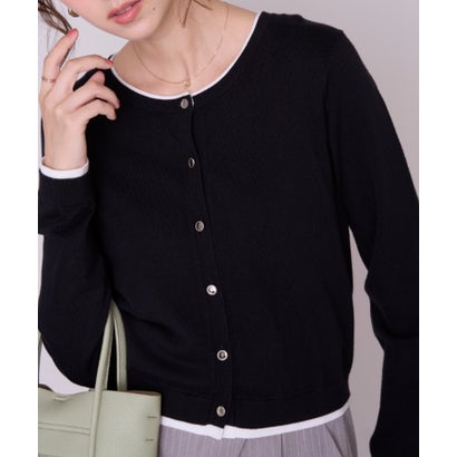 ミッシュマッシュ MISCH MASCH 2026秋冬新作 ベーシックレイヤードカーディガン MM638406 （BLACK）｜詳細画像