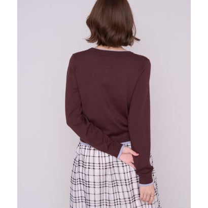 ミッシュマッシュ MISCH MASCH 2026秋冬新作 ベーシックレイヤードカーディガン MM638406 （BROWN）｜詳細画像