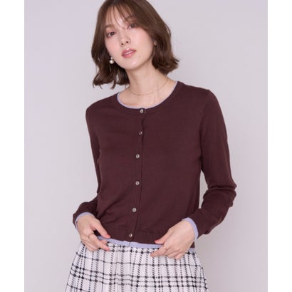 ミッシュマッシュ MISCH MASCH 2026秋冬新作 ベーシックレイヤードカーディガン MM638406 （BROWN）｜詳細画像