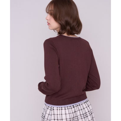 ミッシュマッシュ MISCH MASCH 2026秋冬新作 ベーシックレイヤードカーディガン MM638406 （BROWN）｜詳細画像