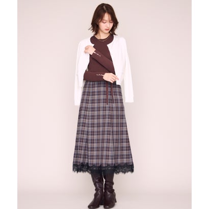 ミッシュマッシュ MISCH MASCH 2026秋冬新作 クリスタルラメニットジャケット MM648503 （WHITE）｜詳細画像