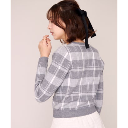 ミッシュマッシュ MISCH MASCH 2026秋冬新作 チェックアーガイル柄アソートカーディガン MM648407 （GREY）｜詳細画像