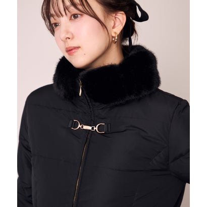 ミッシュマッシュ MISCH MASCH 2026秋冬新作 ビット付きファー襟ミドルダウン MM648604 （BLACK）｜詳細画像