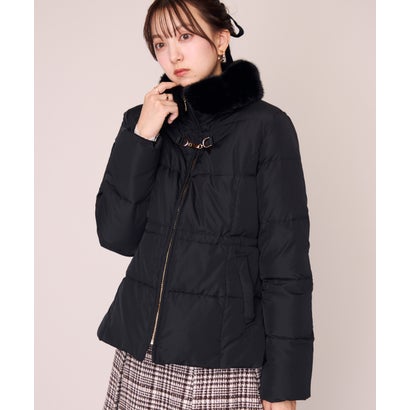 ミッシュマッシュ MISCH MASCH 2026秋冬新作 ビット付きファー襟ミドルダウン MM648604 （BLACK）｜詳細画像