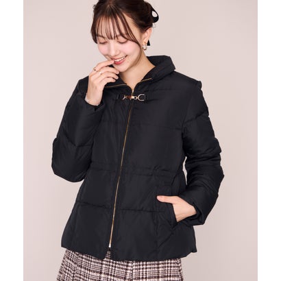 ミッシュマッシュ MISCH MASCH 2026秋冬新作 ビット付きファー襟ミドルダウン MM648604 （BLACK）｜詳細画像