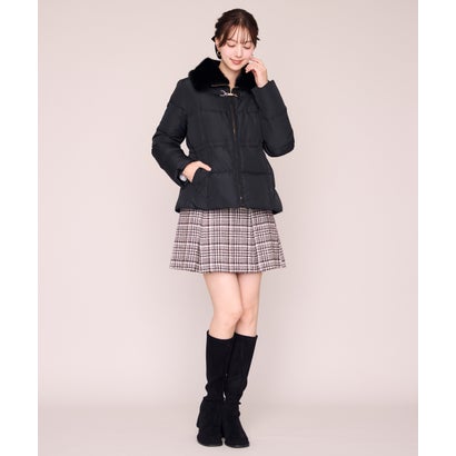 ミッシュマッシュ MISCH MASCH 2026秋冬新作 ビット付きファー襟ミドルダウン MM648604 （BLACK）｜詳細画像
