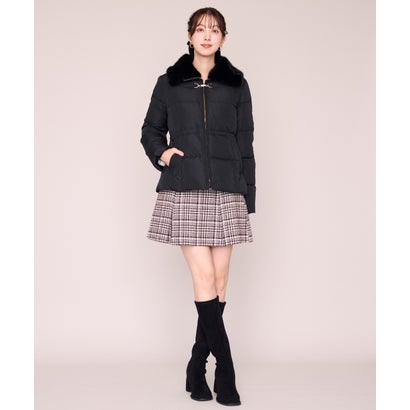 ミッシュマッシュ MISCH MASCH 2026秋冬新作 ビット付きファー襟ミドルダウン MM648604 （BLACK）｜詳細画像