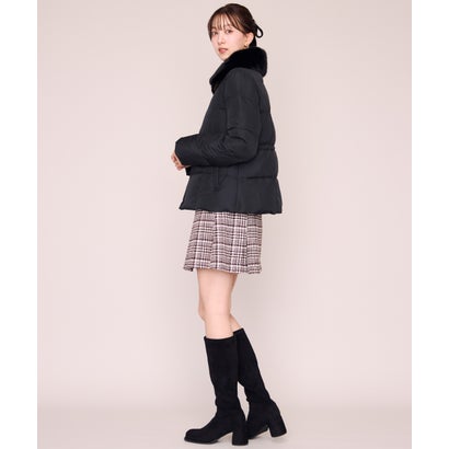 ミッシュマッシュ MISCH MASCH 2026秋冬新作 ビット付きファー襟ミドルダウン MM648604 （BLACK）｜詳細画像