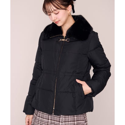 ミッシュマッシュ MISCH MASCH 2026秋冬新作 ビット付きファー襟ミドルダウン MM648604 （BLACK）｜詳細画像