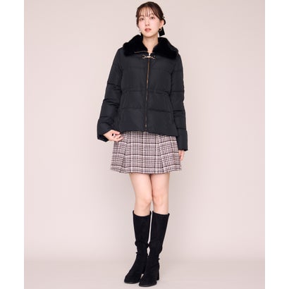 ミッシュマッシュ MISCH MASCH 2026秋冬新作 ビット付きファー襟ミドルダウン MM648604 （BLACK）｜詳細画像