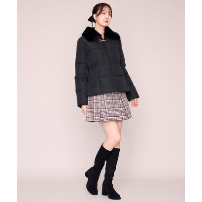 ミッシュマッシュ MISCH MASCH 2026秋冬新作 ビット付きファー襟ミドルダウン MM648604 （BLACK）｜詳細画像
