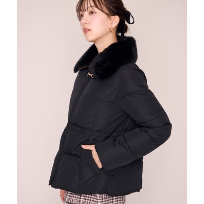 ミッシュマッシュ MISCH MASCH 2026秋冬新作 ビット付きファー襟ミドルダウン MM648604 （BLACK）｜詳細画像