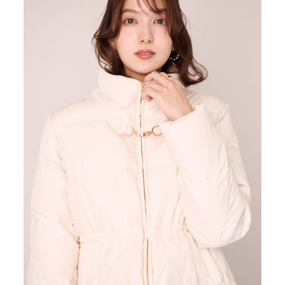 ミッシュマッシュ MISCH MASCH 2026秋冬新作 ビット付きファー襟ミドルダウン MM648604 （IVORY）｜詳細画像