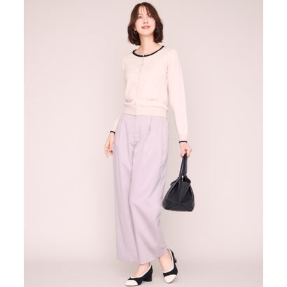 ミッシュマッシュ MISCH MASCH 2026秋冬新作 ベーシックビジューアソート配色カーディガン MM648406 （BEIGE）｜詳細画像