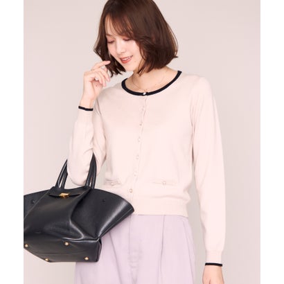 ミッシュマッシュ MISCH MASCH 2026秋冬新作 ベーシックビジューアソート配色カーディガン MM648406 （BEIGE）｜詳細画像