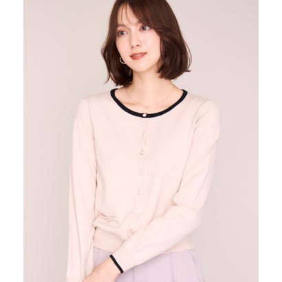 ミッシュマッシュ MISCH MASCH 2026秋冬新作 ベーシックビジューアソート配色カーディガン MM648406 （BEIGE）｜詳細画像