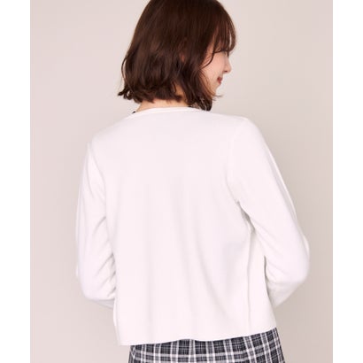 ミッシュマッシュ MISCH MASCH 2026秋冬新作 ベーシックビジューアソート配色カーディガン MM648406 （WHITE）｜詳細画像