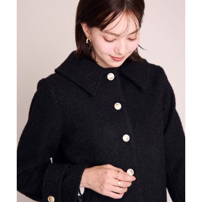 ミッシュマッシュ MISCH MASCH 2026秋冬新作 ブークレーショートコート MM648611 （BLACK）｜詳細画像