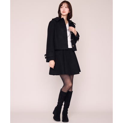 ミッシュマッシュ MISCH MASCH 2026秋冬新作 ブークレーショートコート MM648611 （BLACK）｜詳細画像
