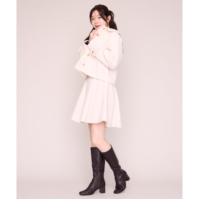 ミッシュマッシュ MISCH MASCH 2026秋冬新作 ブークレーショートコート MM648611 （WHITE）｜詳細画像