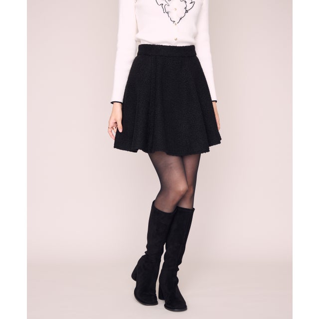 2026秋冬新作 ブークレーフレアミニスカート MM647213 （BLACK）