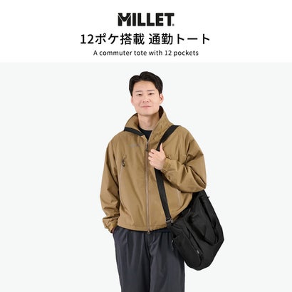 正規品2年保証 トートバッグ メンズ レディース バッグ 通勤 出張 肩かけ 斜めがけ 大容量 パソコン収納 高耐久 軽量 2WAY 18L B4 14inch EXP トート MIS01349 （BLACK-NOIR）｜詳細画像