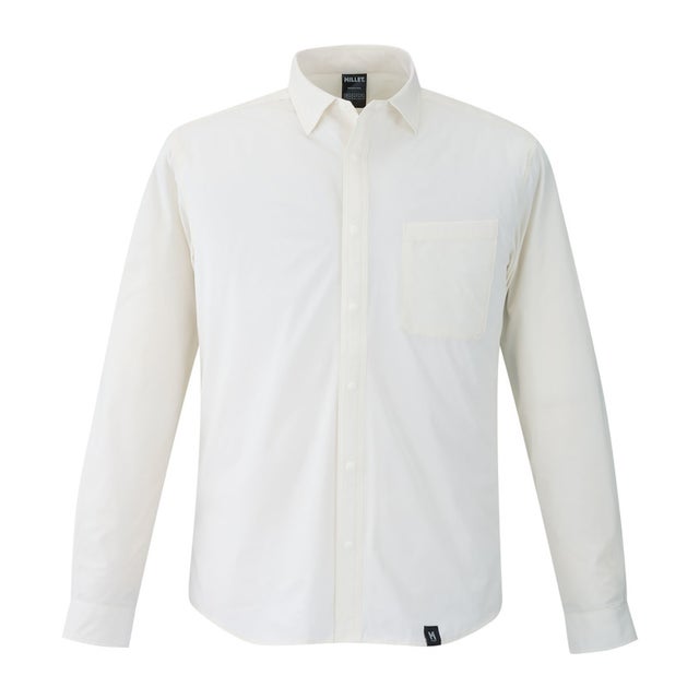 アウトドア IB SOLID SHIRT LS M シャツ 長袖 軽量 防虫機能 速乾 接触忌避剤 ペルメトリン インセクトバリヤー 虫を （N8014 FOGGYDEW）