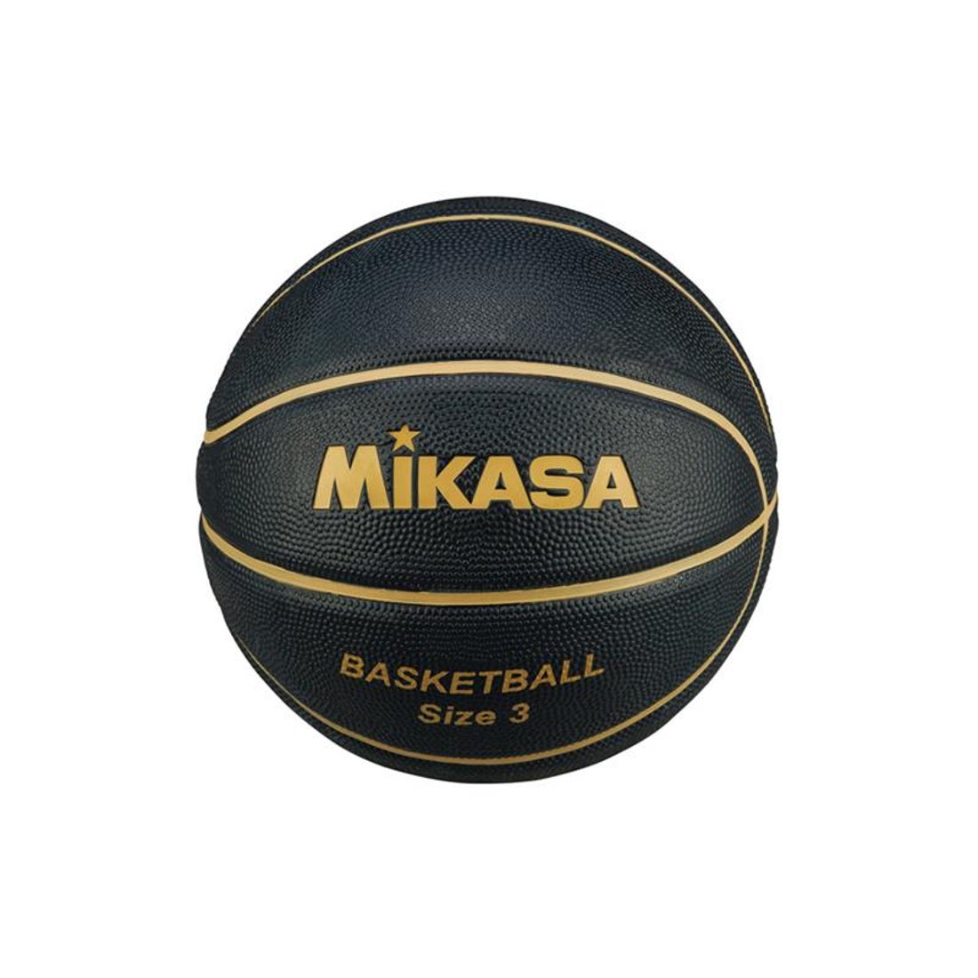 MIKASA ミカサ バスケット3号(ブラック) B3JMR-BKGL BKGL ボール -【SWSバスケットボール】