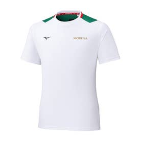 MIZUNO ミズノ MORELIA フィールドシャツ 半袖(ホワイト×グリーン