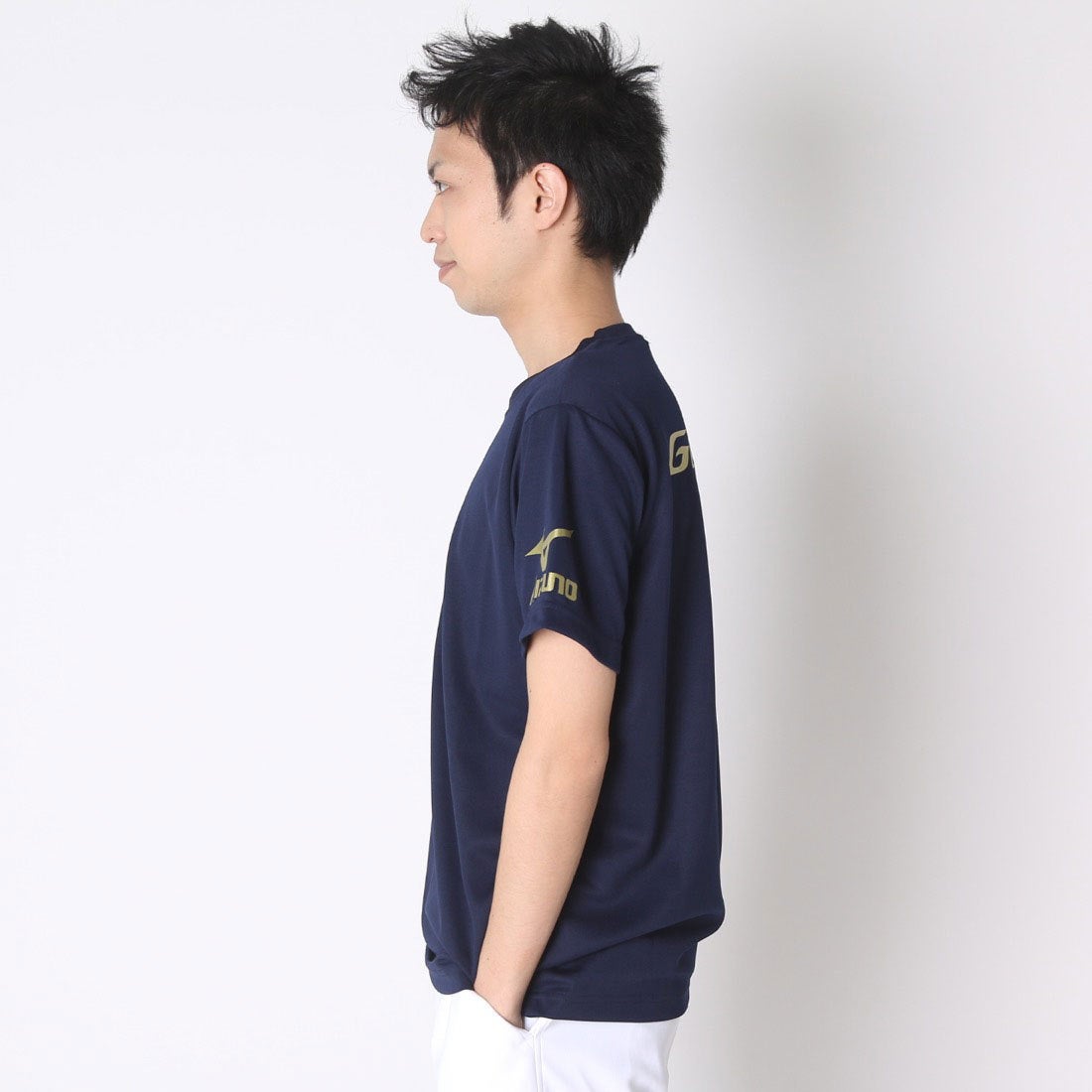ミズノ ゲームシャツ(卓球)（ユニセックス） ネイビー Mizuno 82JAA110 14