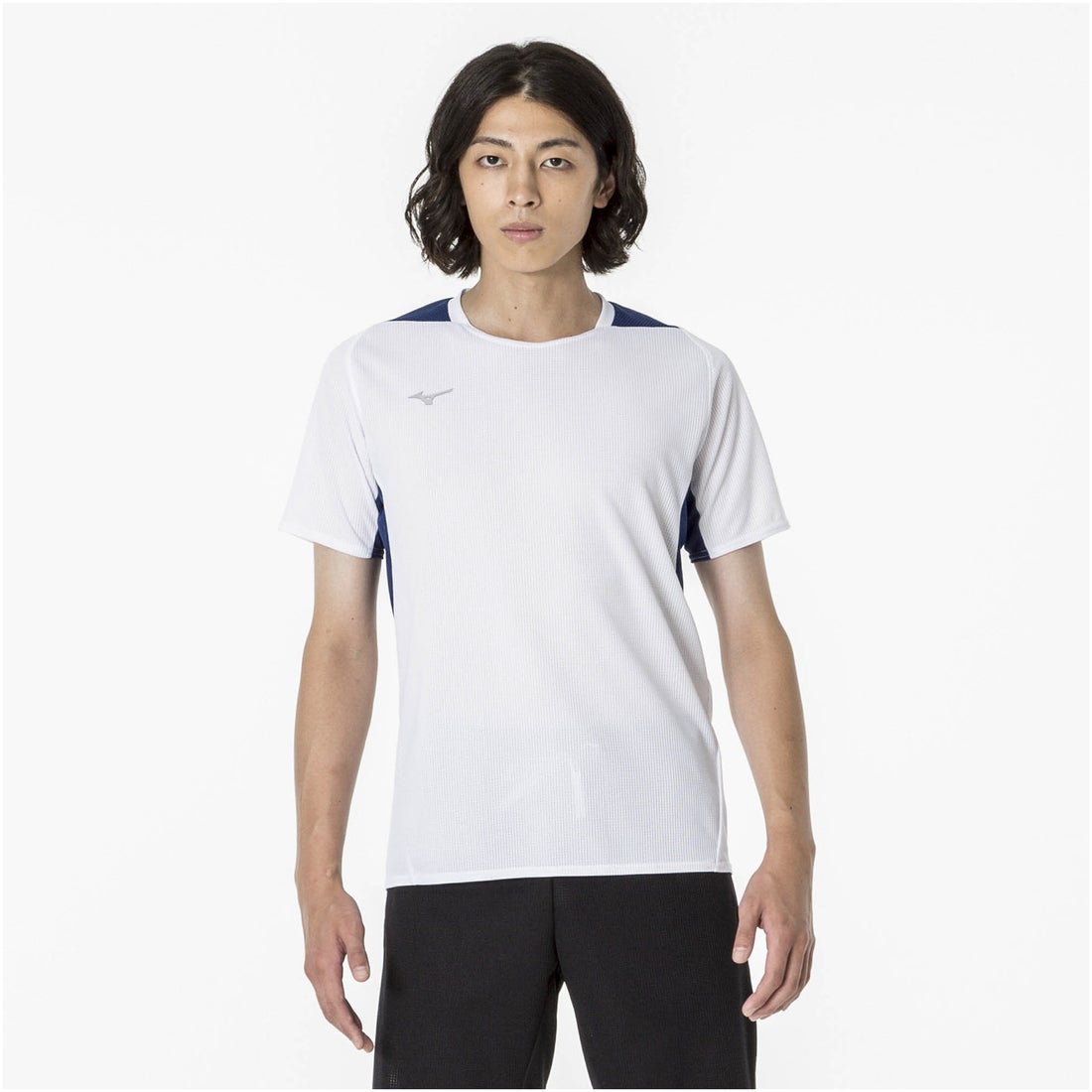 MIZUNO ミズノ ドライエアロフローTシャツ 半袖(ホワイト) 32MAA02101